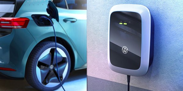 volkswagen ev being charged at home 